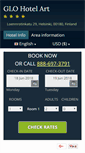 Mobile Screenshot of glohotelarthelsinki.com